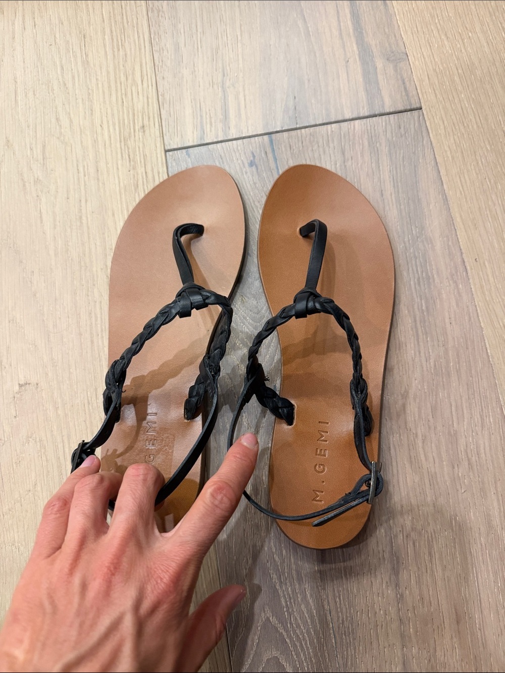 M Gemi  t sting summer leather sandals - Picture 5 of 6